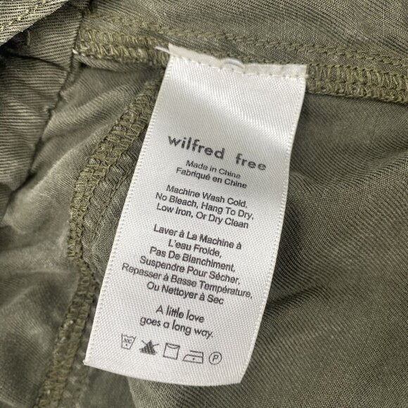 Aritzia Wilfred Free Size XS Beatriz Romper Overalls Shortalls Army Green Romper - Picture 11 of 14
